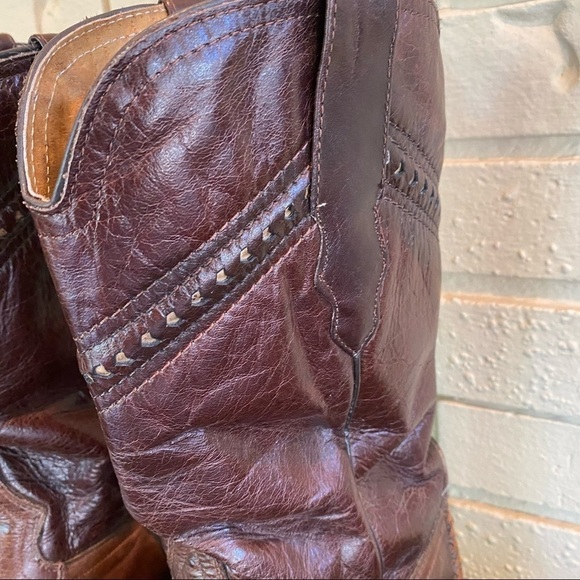 Botas 8 Segundo Leather Western Cowboy Boots US Size 9.5 - Picture 4 of 9
